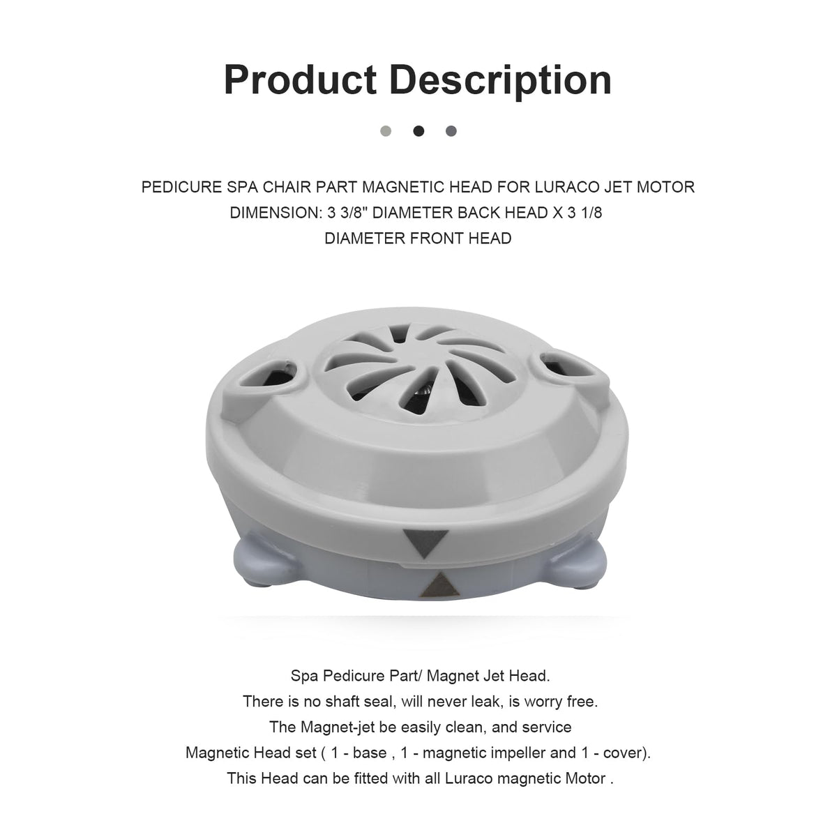 BF-004 Pipeless Magnetic Jet Head Motor for LURACO Pedicure Spa Chair