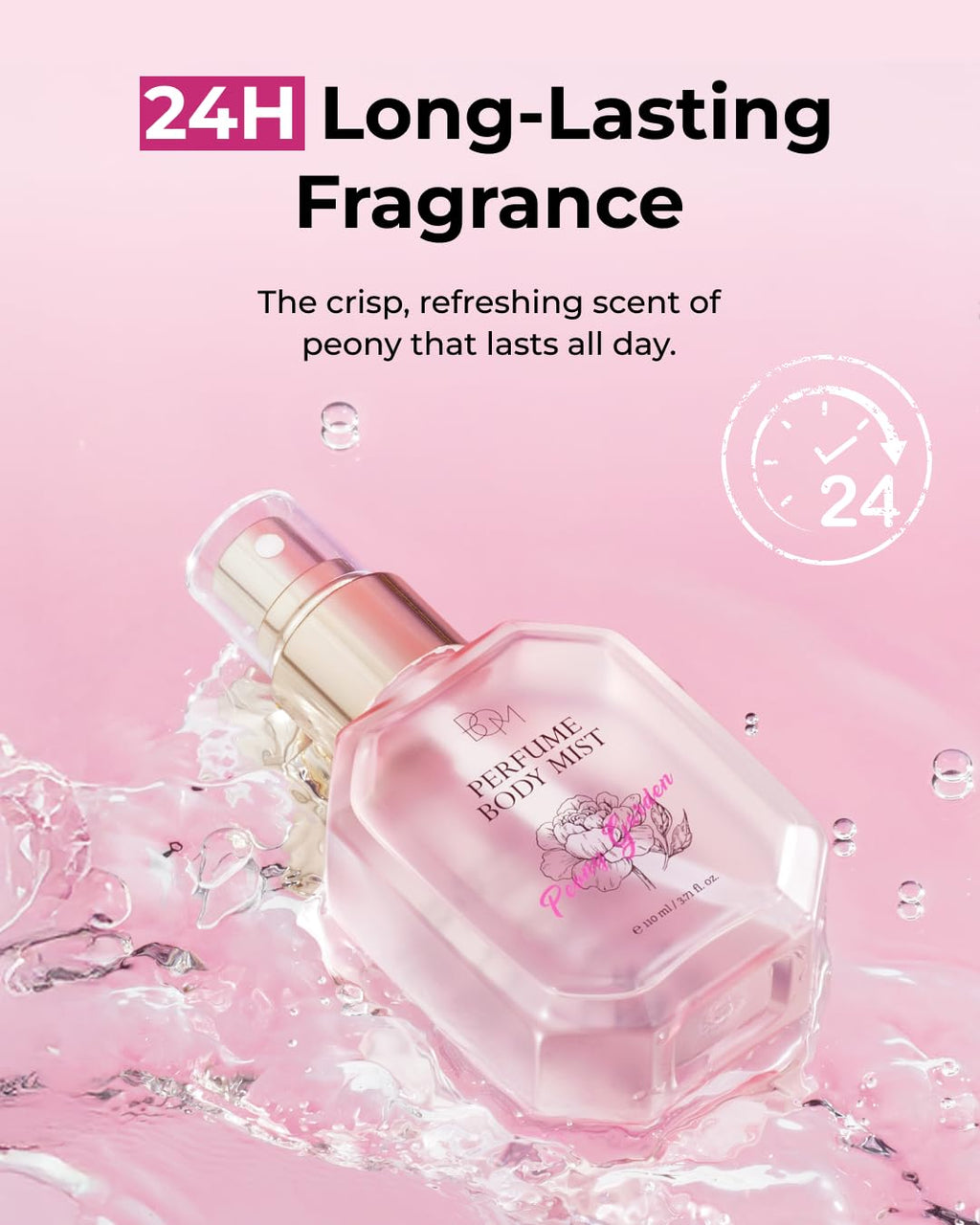 BOM Hydrating Body Mist with Hyaluronic Acid, Niacinamide & Vitamin C