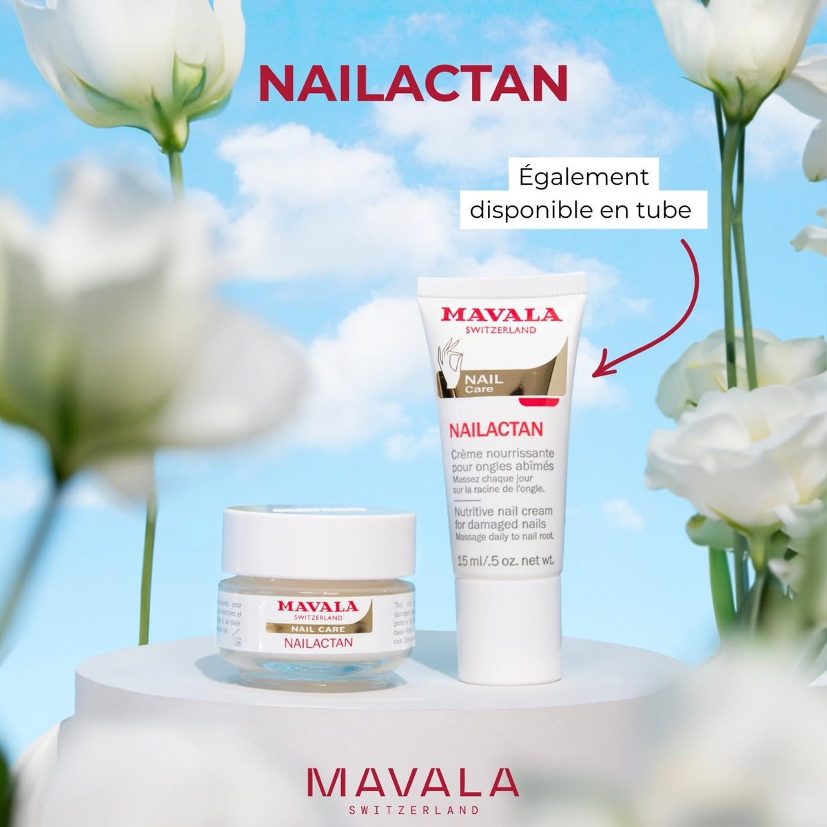 Mavala Nailactan Nutritive Nail Cream, Nourishing Cuticle Care, 0.5 oz
