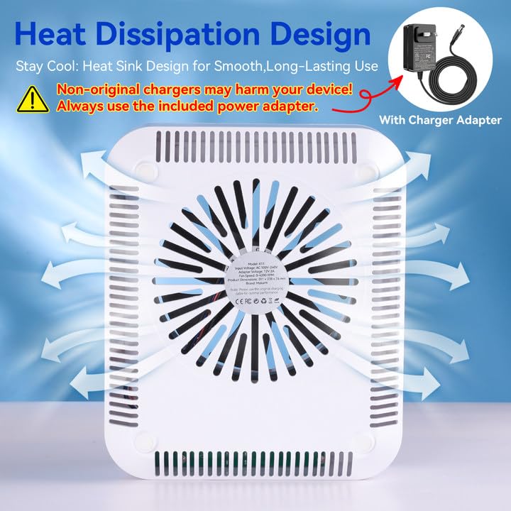 Makartt Nail Dust Collector with Adjustable Speed and Reusable Filter