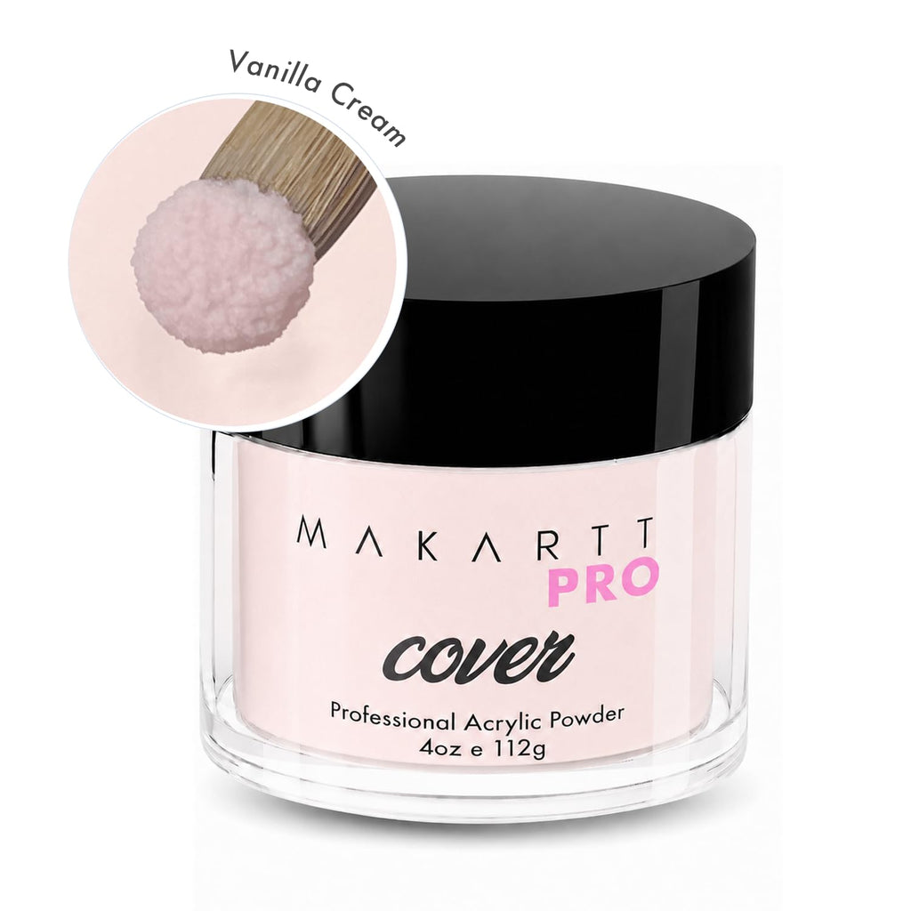 MakarttPro Acrylic Cover Powder for Nail Extensions, 4 oz