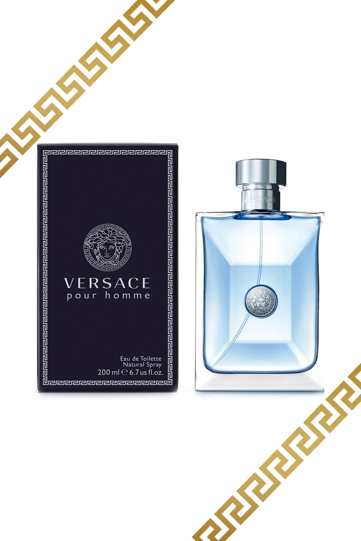 Versace Pour Homme Eau de Toilette Spray for Men, 200 ml