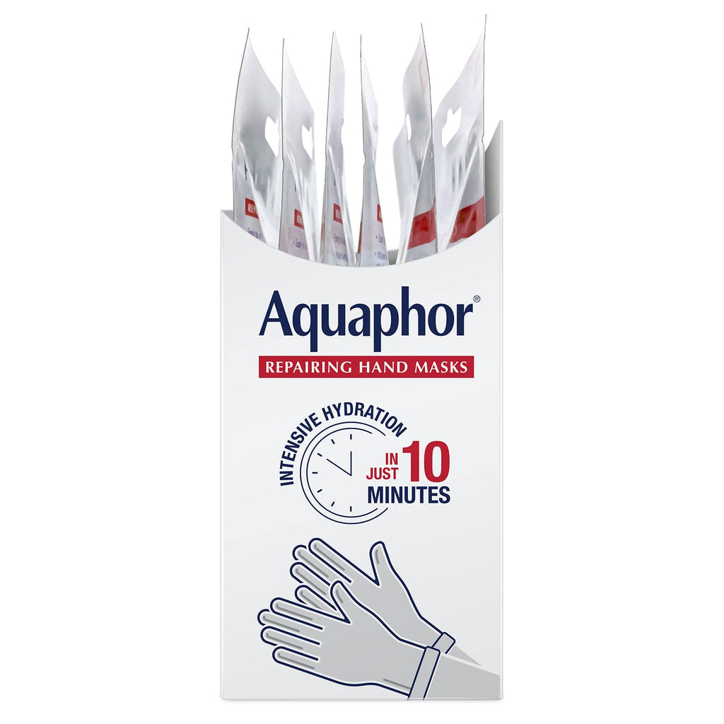 Aquaphor Repairing Hand Masks, Moisturizing Gloves with Avocado Oil & Shea Butter