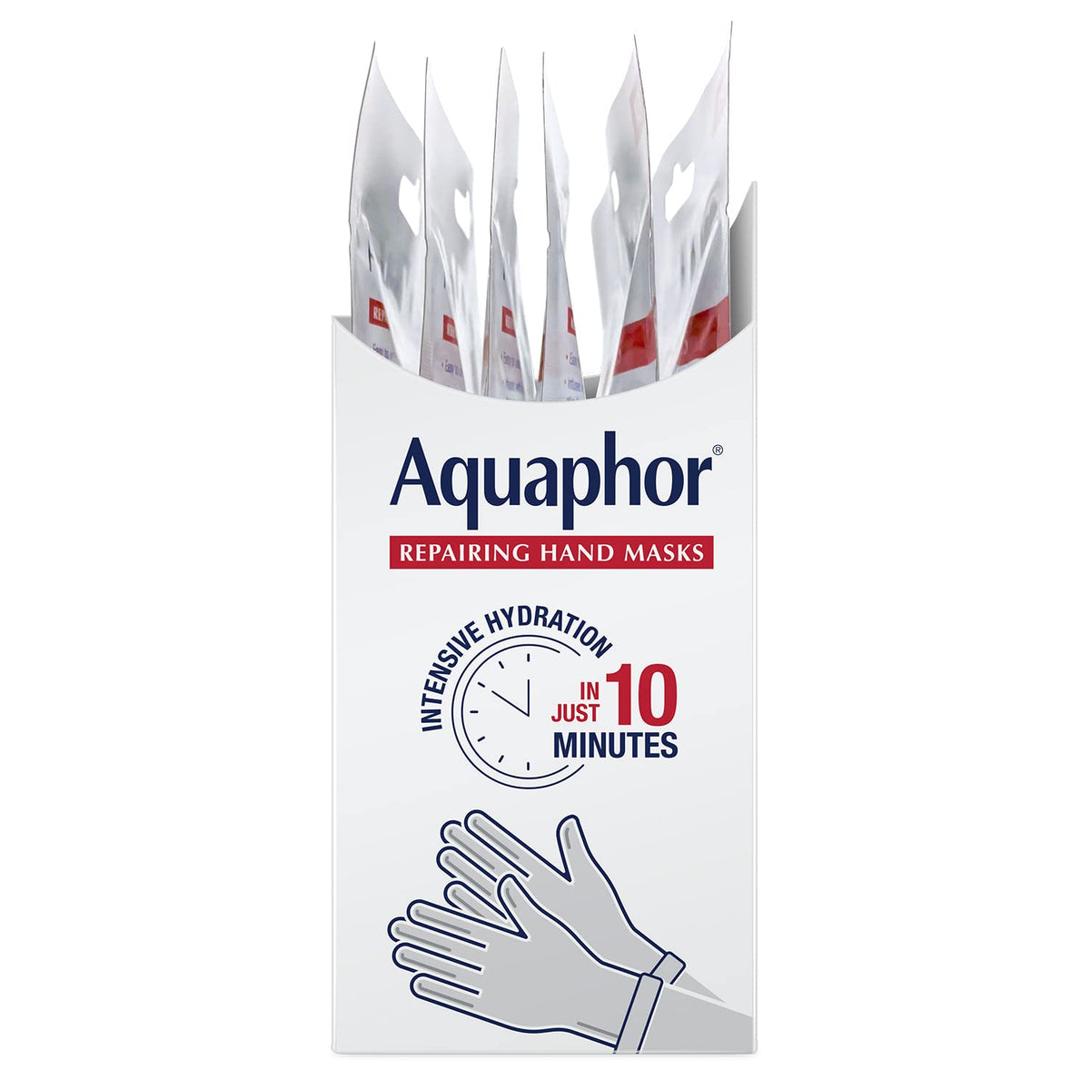 Aquaphor Repairing Hand Masks, Moisturizing Gloves with Avocado Oil & Shea Butter