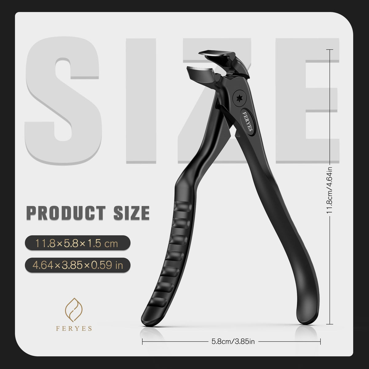 FERYES Long-Handle Ergonomic Nail Clippers for Seniors