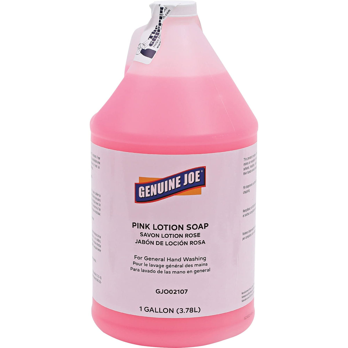 Genuine Joe Pink Lotion Hand Soap Refill, 1 Gallon, 4 Count
