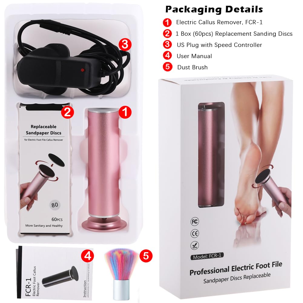 I.B.N Electric Foot Callus Remover with Adjustable Speed