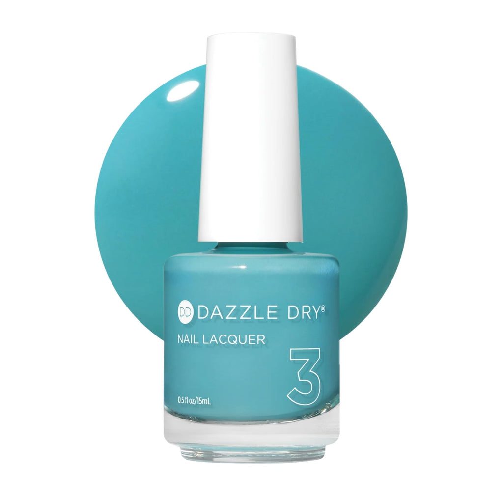 Dazzle Dry Nail Lacquer Step 3 – Spearmint Tea, Turquoise Crème, 0.5 fl oz