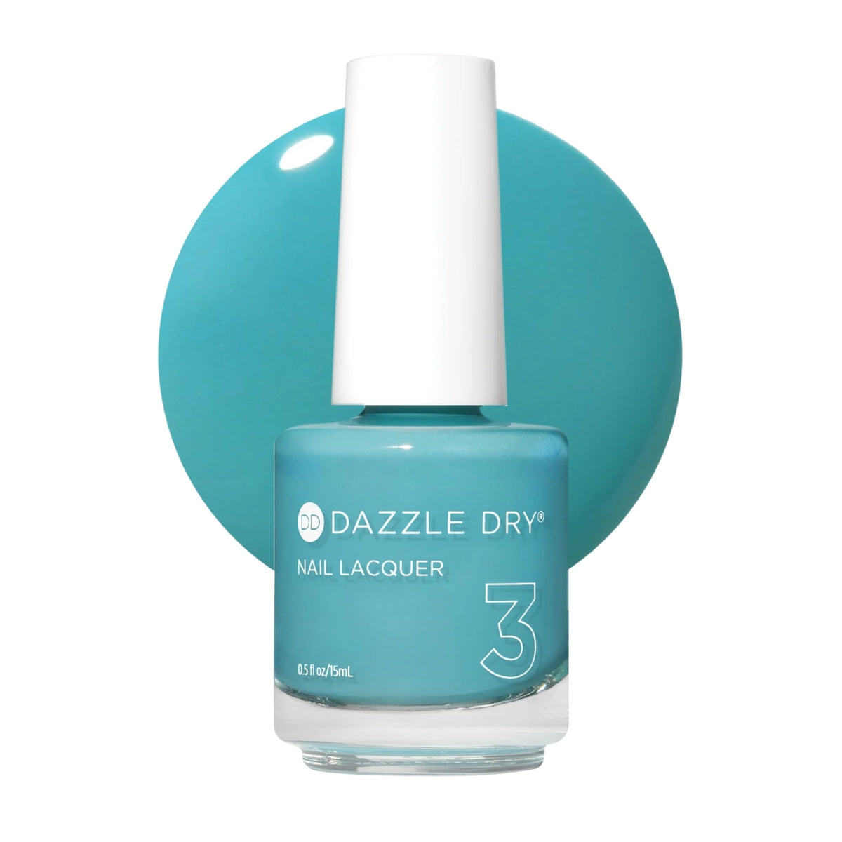 Dazzle Dry Nail Lacquer Step 3 – Spearmint Tea, Turquoise Crème, 0.5 fl oz