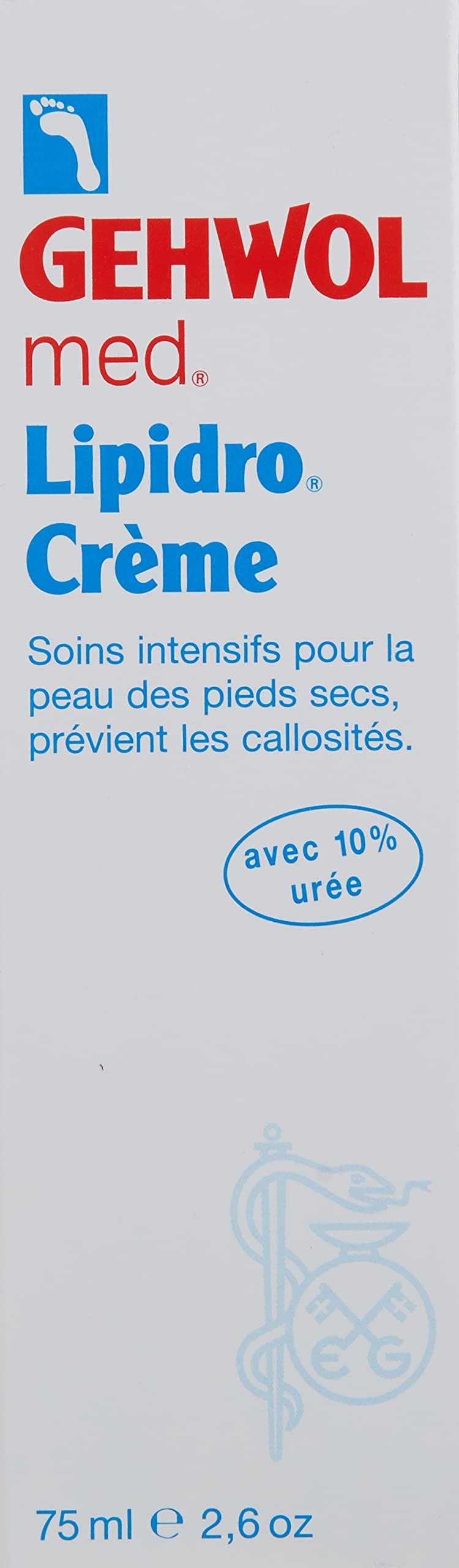 Gehwol Med Lipidro Cream for Dry to Very Dry Feet, 2.6 fl oz