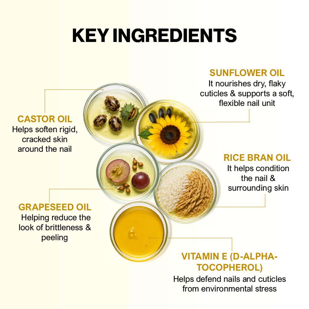 Bee Naturals Nail & Cuticle Oil with Avocado and Castor Oils