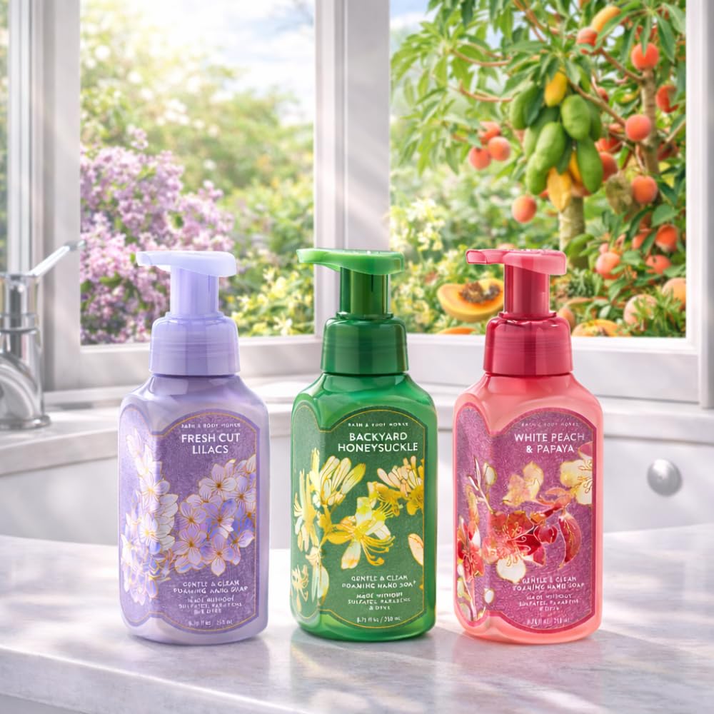Bath & Body Works Gentle & Clean Foaming Hand Soap 3-Piece Set