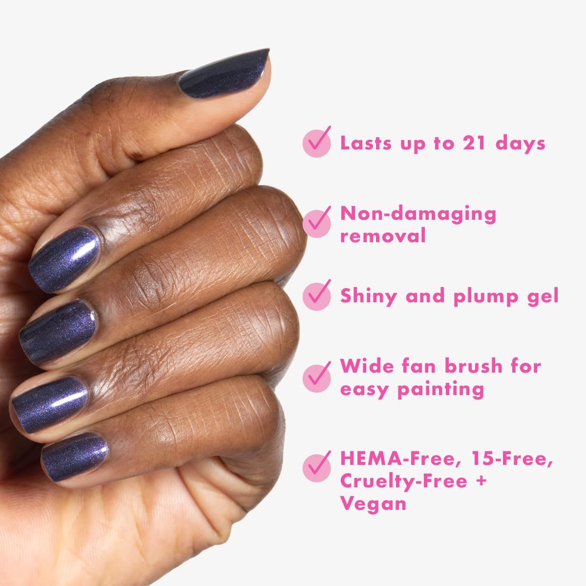 Olive & June Gel Nail Polish - HEMA-Free, Long-Wear Glossy Finish