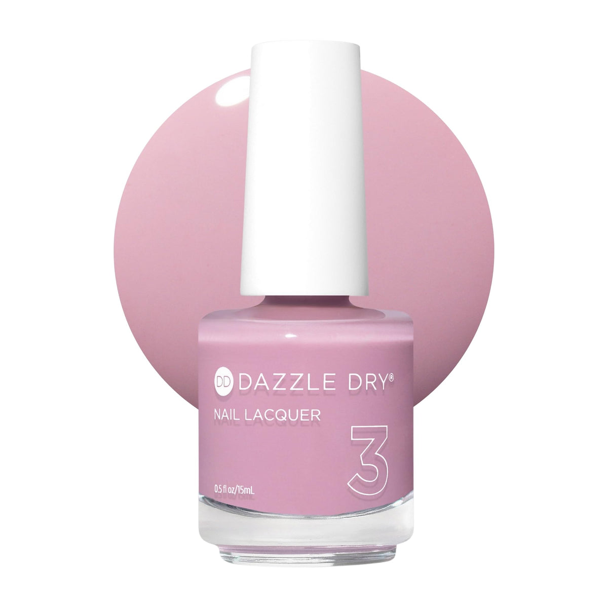 Dazzle Dry Nail Lacquer Step 3 – Ballet Flats, Soft Pale Mauve, 0.5 fl oz