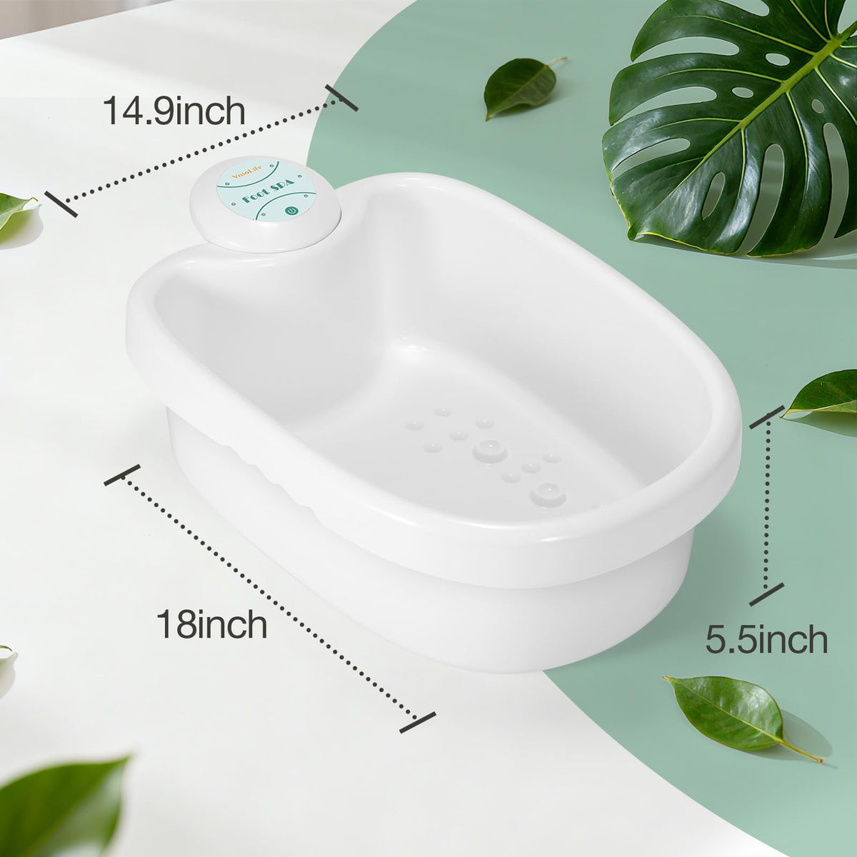 WL VnioLife Ionic Foot Bath Detox Machine with Portable Bag, 100 Liners