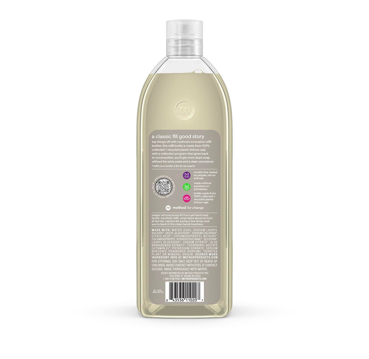 method Gel Hand Wash Refill, Violet + Lavender