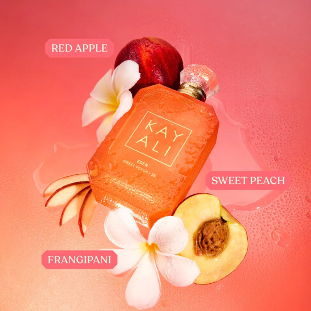 KAYALI Eden Sweet Peach | 35 Miniature Eau de Parfum, 10mL