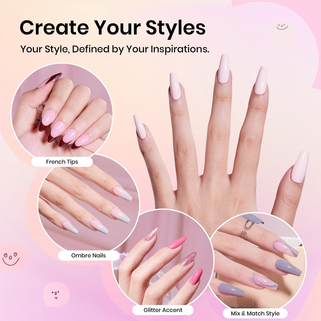 Beetles Gel Nail Polish Manicure Kit with UV/LED Lamp and Nail Tools