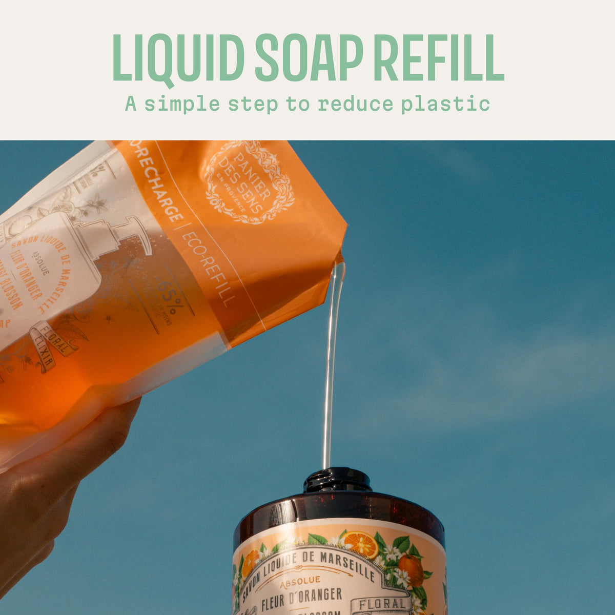 Panier des Sens French Liquid Hand Soap Refills, 2-Pack, 34 fl oz