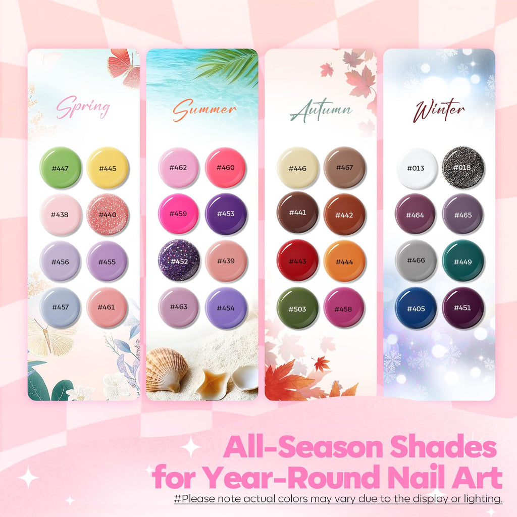 Modelones 133pcs Poly Nail Gel Kit with 32 Colors, Lamp and Nail Art Tools