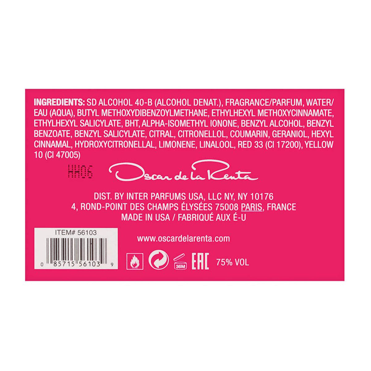 Oscar de la Renta Extraordinary Eau de Parfum Perfume Spray for Women, 3 Fl Oz