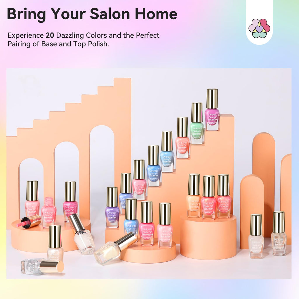 SAVILAND Macaron Quick-Dry Nail Polish Set