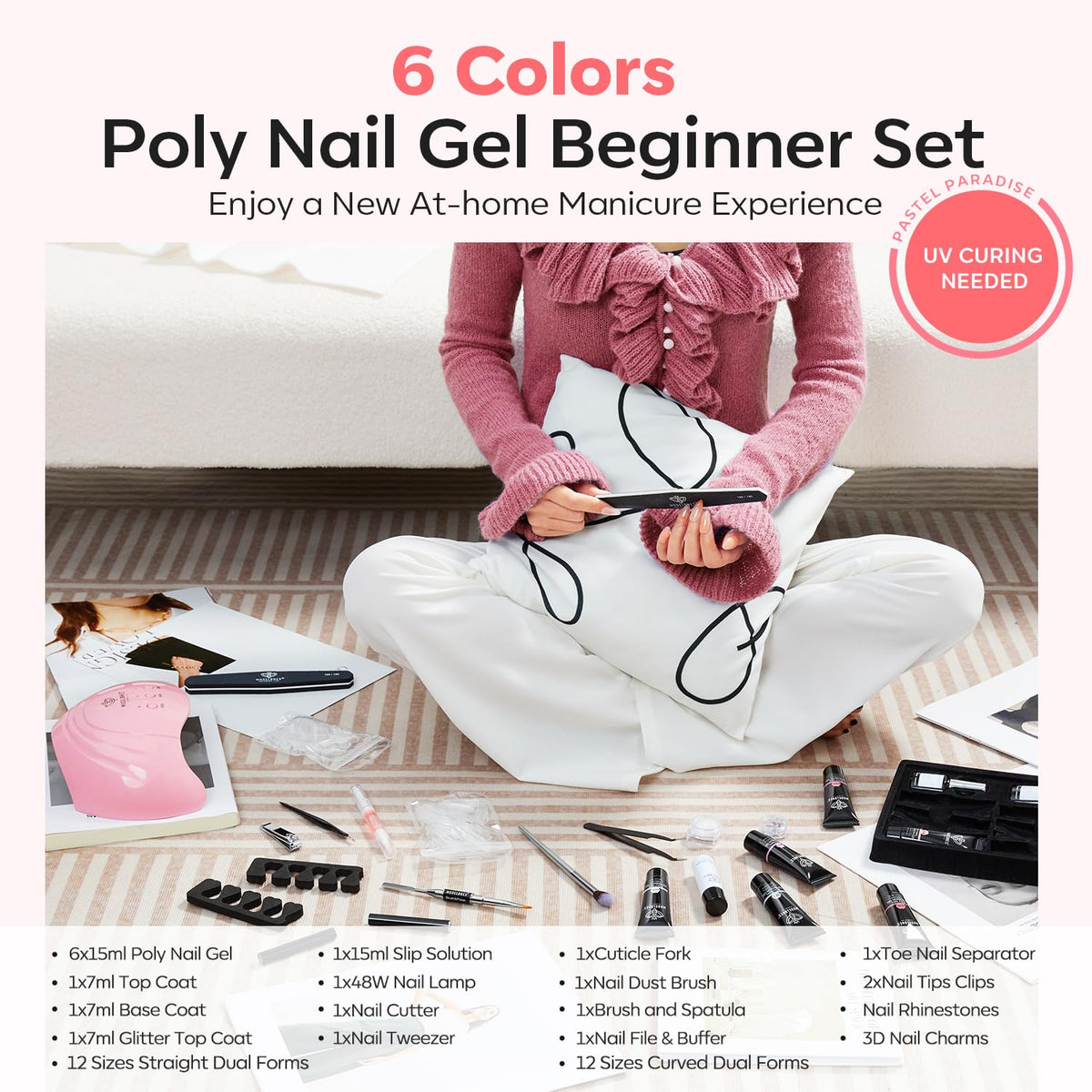 Modelones Poly Nail Gel Kit for Nail Extensions