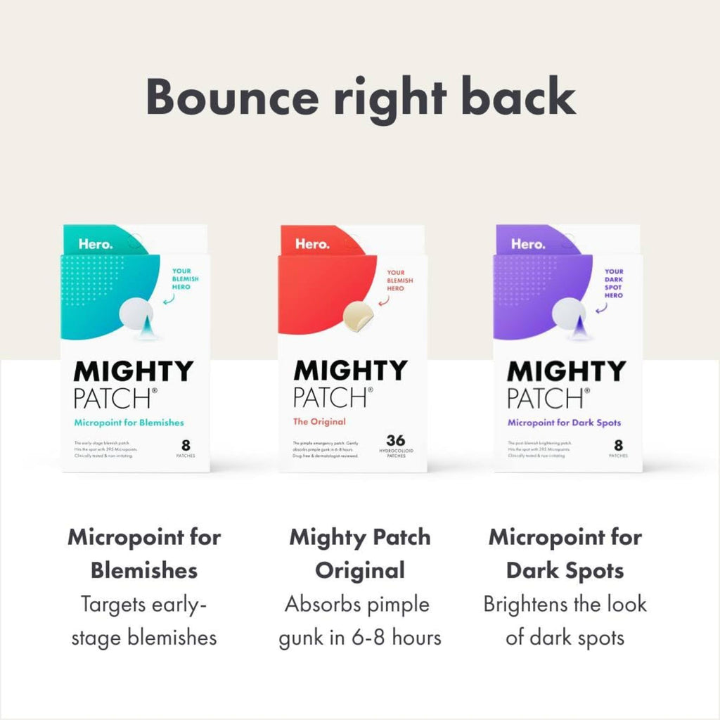 Mighty Patch Hero Cosmetics Original Hydrocolloid Acne Pimple Patches