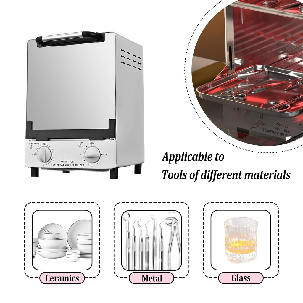High Temperature Dry Heat Sterilizer with Timer and Temperature Control