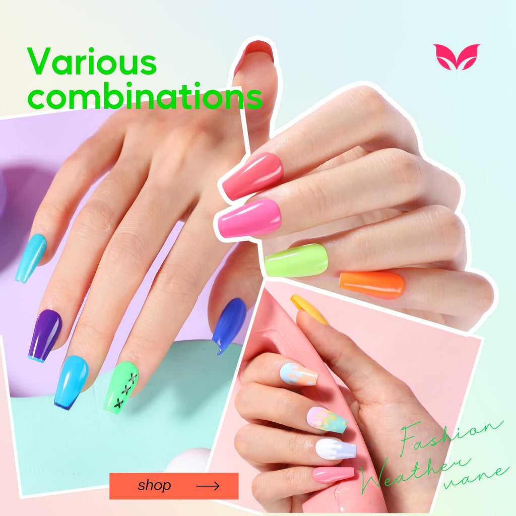 Morovan Nail Polish Set with Quick-Dry Regular Nail Colors