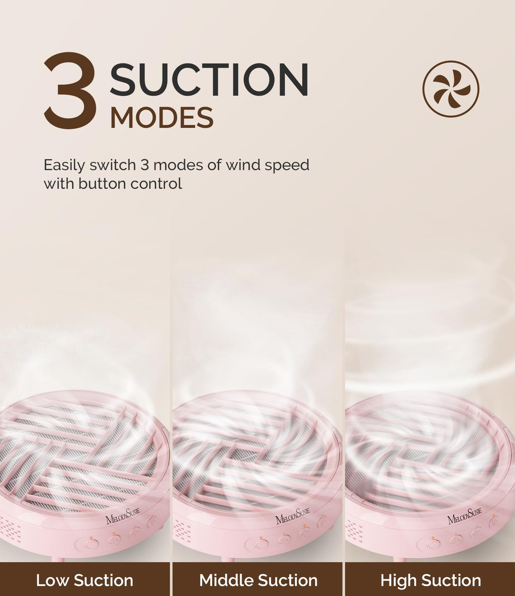Portable Nail Dust Collector with Reusable Filter