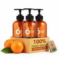 ORANGE HOUSE Hand Soap, 12 Fl Oz, Cold-Pressed Orange Oil, Moisturizing Citrus Formula