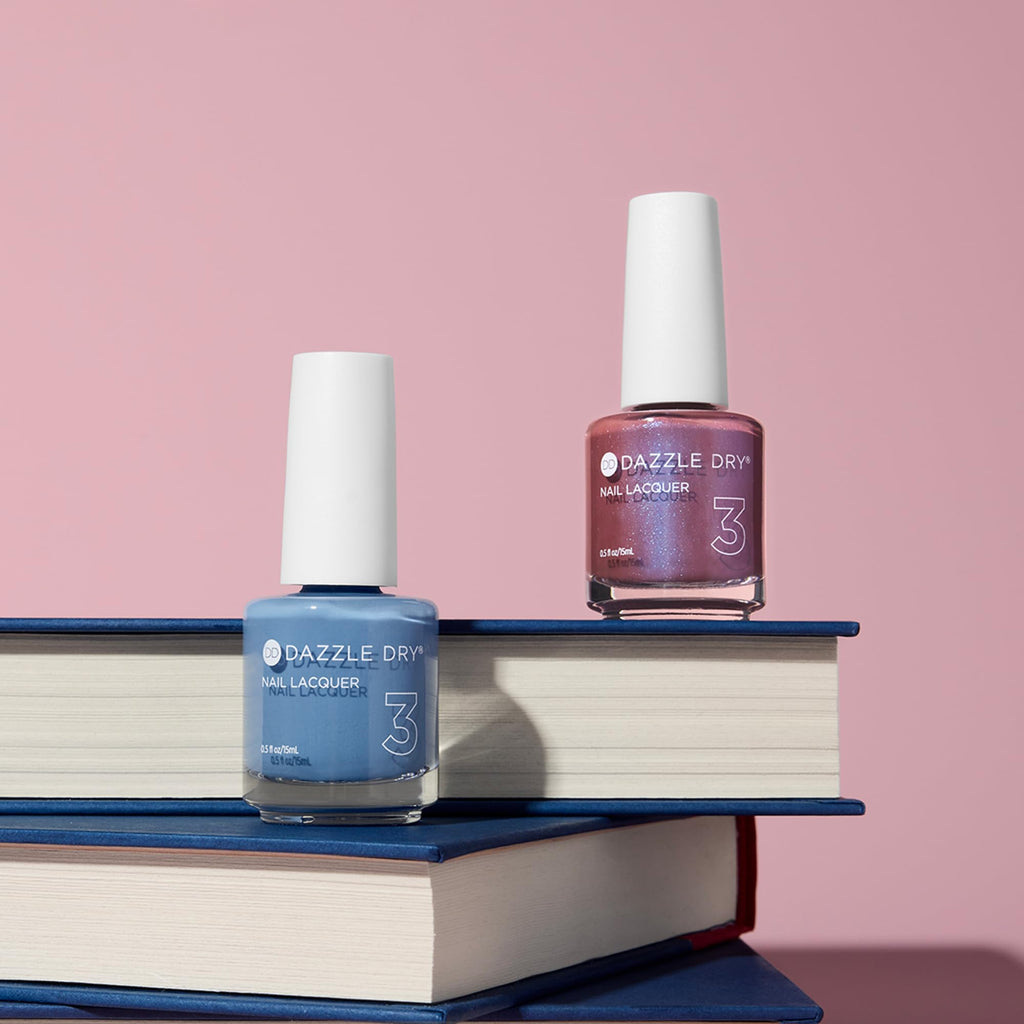 Dazzle Dry Nail Lacquer Step 3 School Spirit Mauve Blue Shimmer 0.5 fl oz