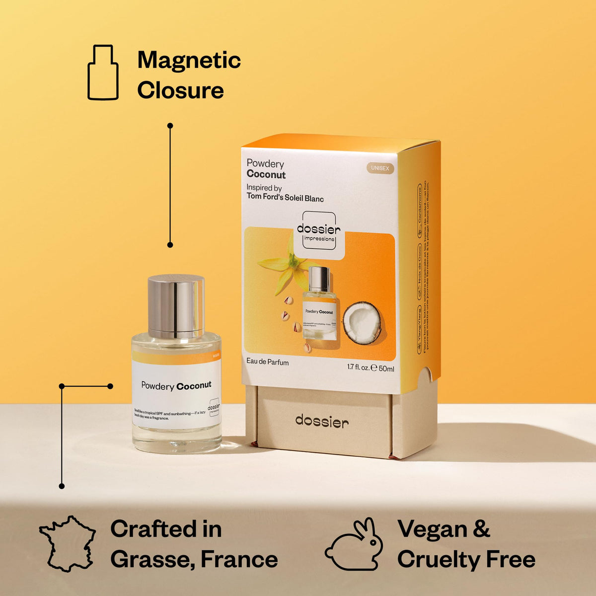 Dossier Powdery Coconut Unisex Eau de Parfum