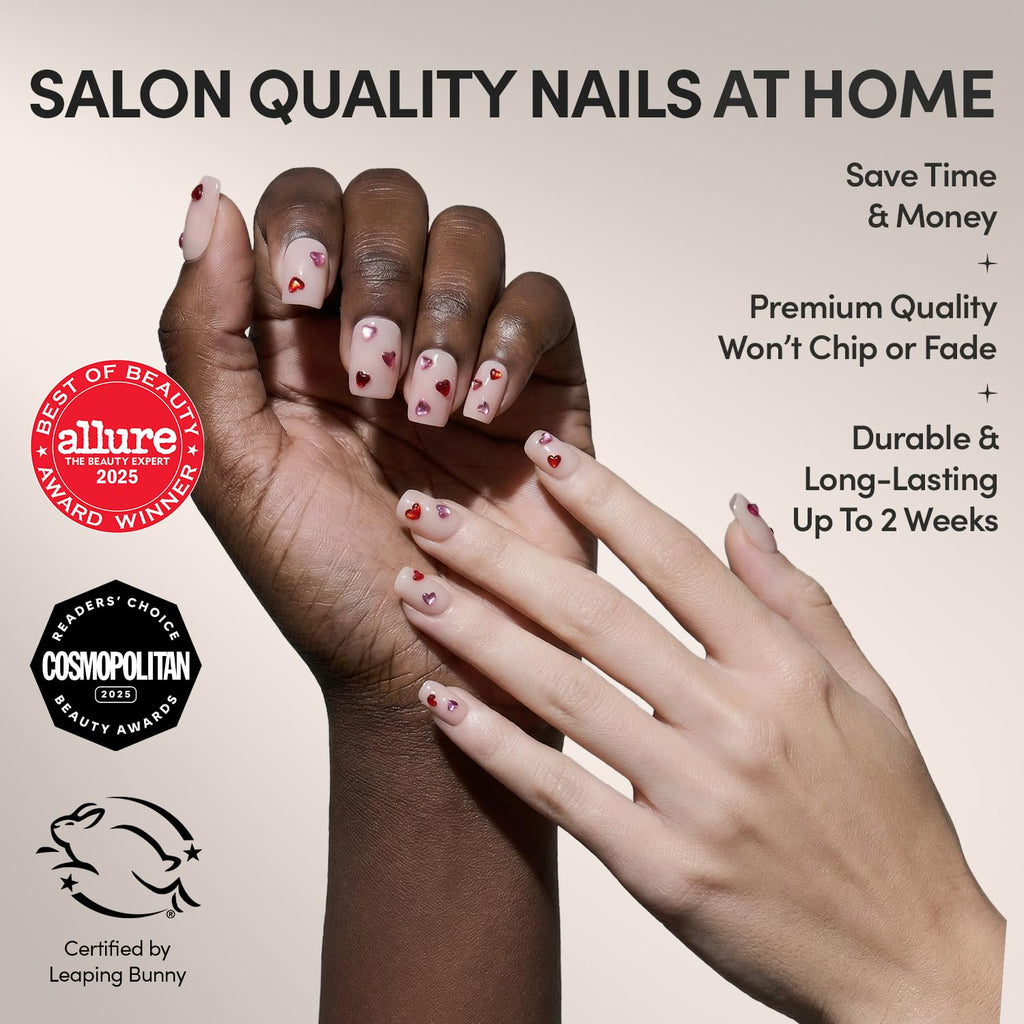 Glamnetic Press-On Nail Kit - Salon-Style Fake Nails