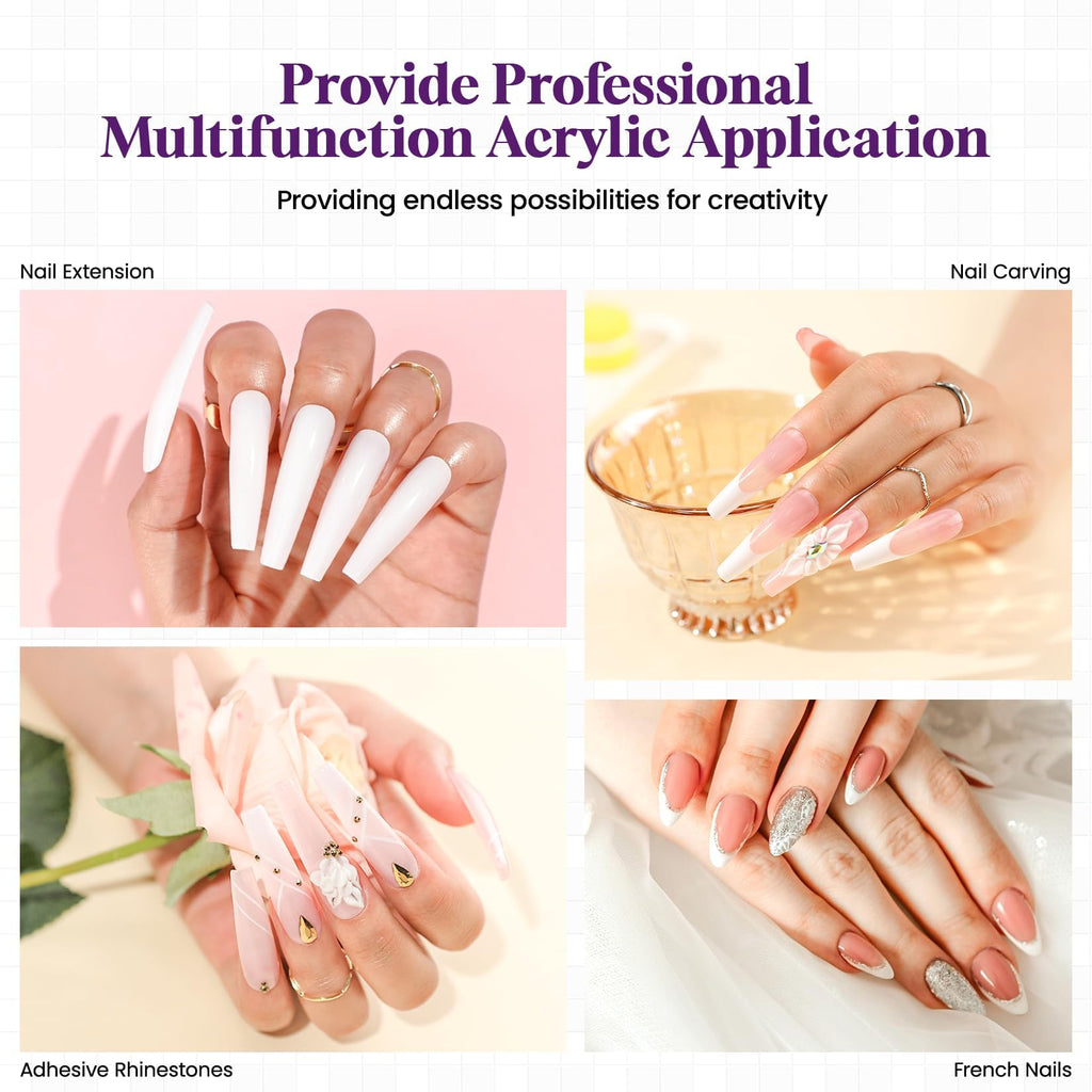 Acrylic Powder Nail Kit for Nail Art and Extensions