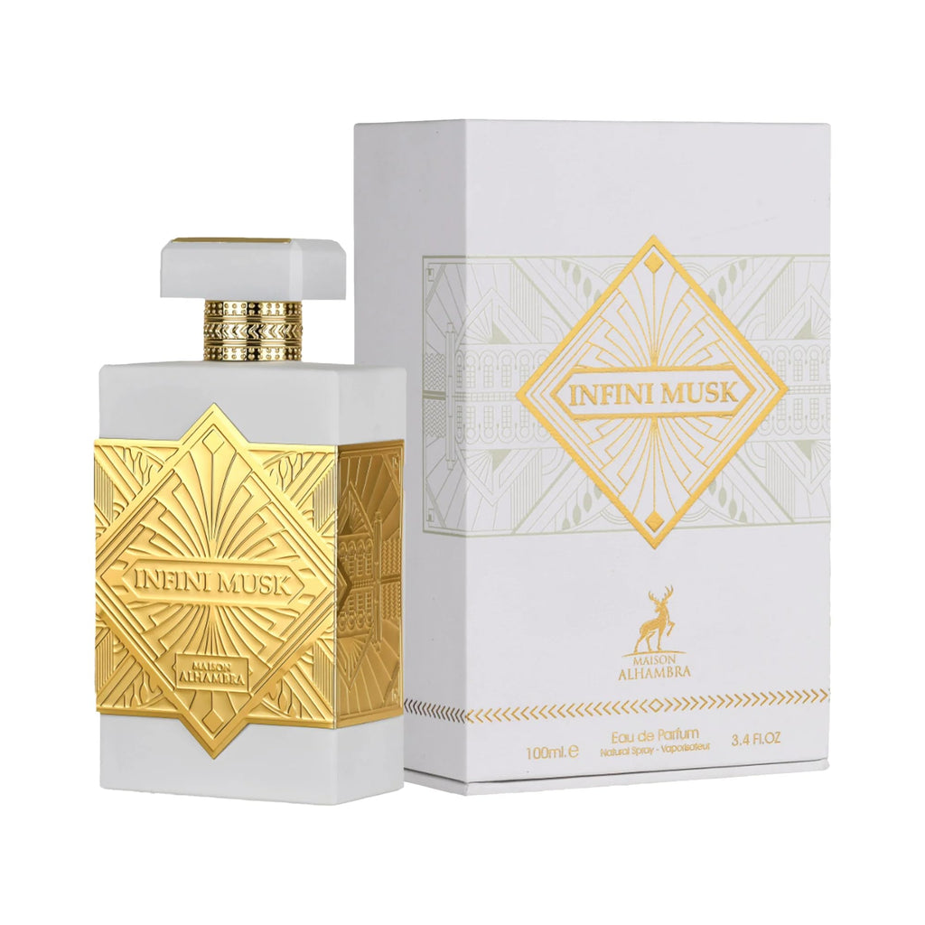 Infini Musk by Maison Alhambra for Men Eau de Parfum Spray, 3.4 oz