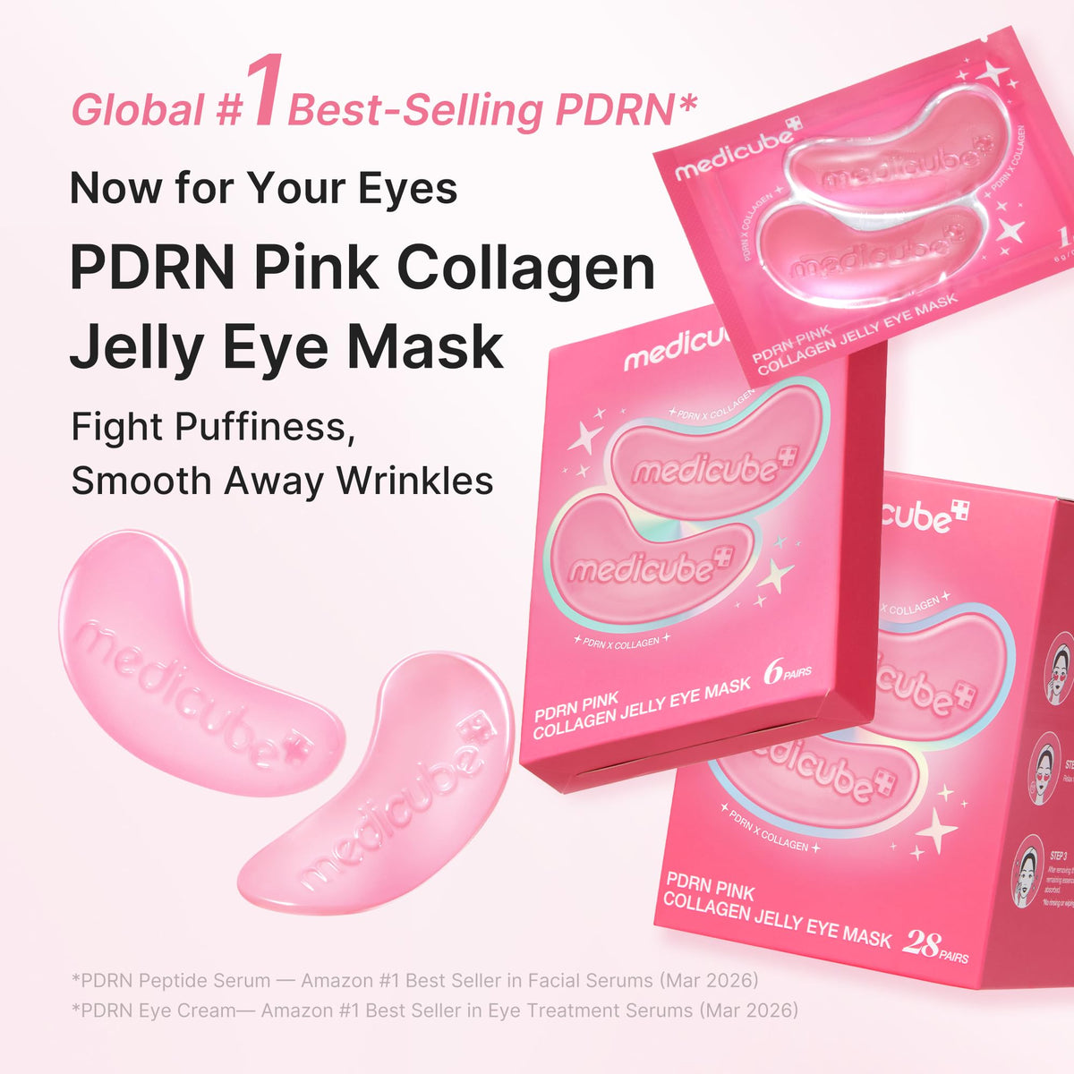medicube PDRN Pink Collagen Jelly Hydrogel Eye Masks