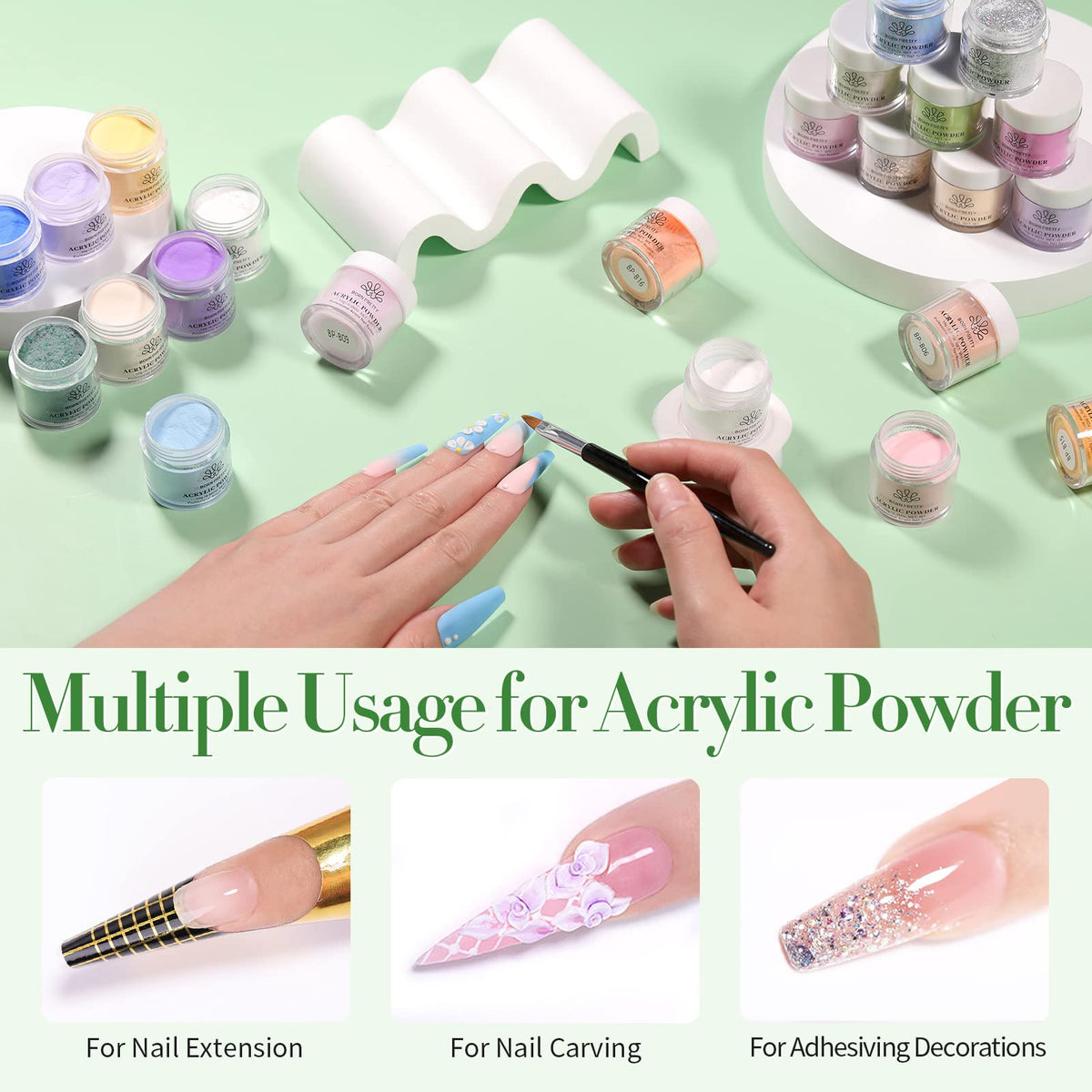 BORN PRETTY Acrylic Powder for Nail Art