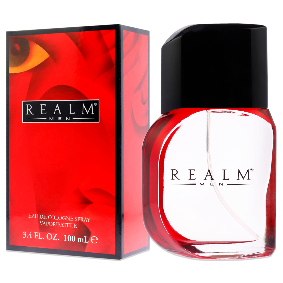 Erox Realm Men Red Eau de Cologne Spray, 3.4 Fl Oz