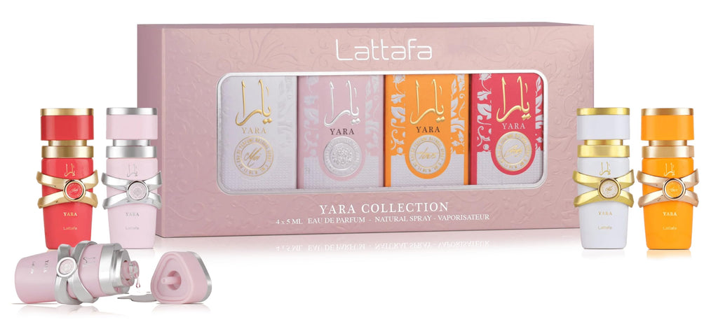 Lattafa Yara Collection Eau de Parfum Gift Set for Women, 4 x 5 ml