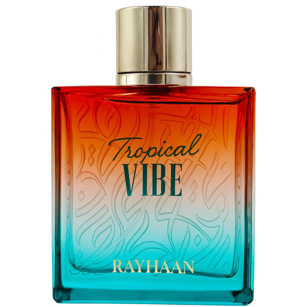 Rayhaan Tropical Vibe Eau de Parfum Spray, Fruity Floral Fresh Woody Fragrance, 100 ml