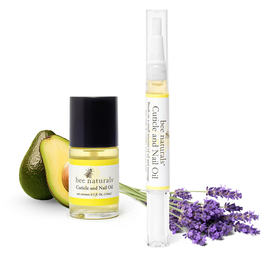 Bee Naturals Nail & Cuticle Oil Kit with Vitamin E and Botanical Oils