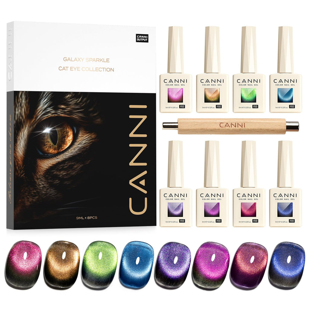 CANNI 8-Piece 9 ML Gel Nail Polish Set