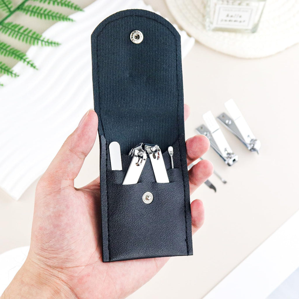 Stainless Steel 4-in-1 Nail Clipper Set with Case