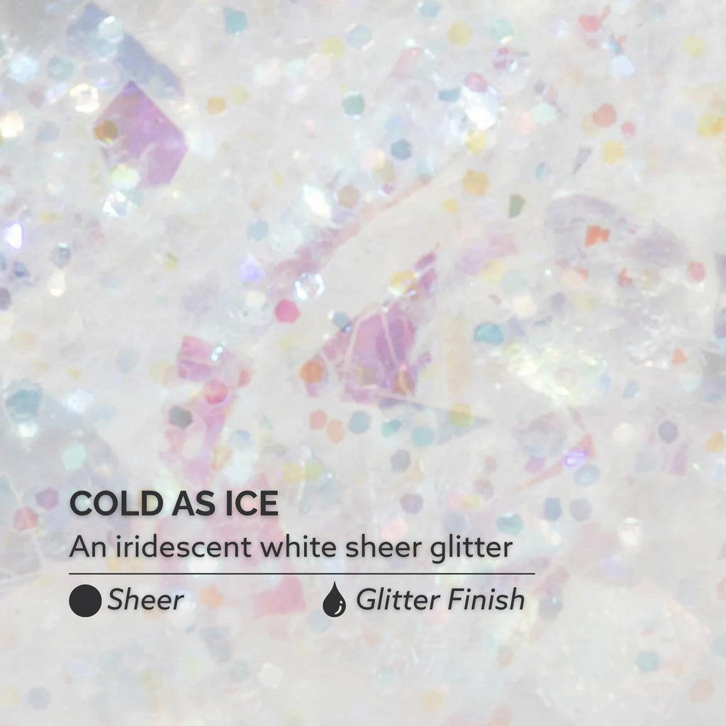 Dazzle Dry Nail Lacquer Step 3 – Cold As Ice Sheer Iridescent Glitter, 0.5 fl oz