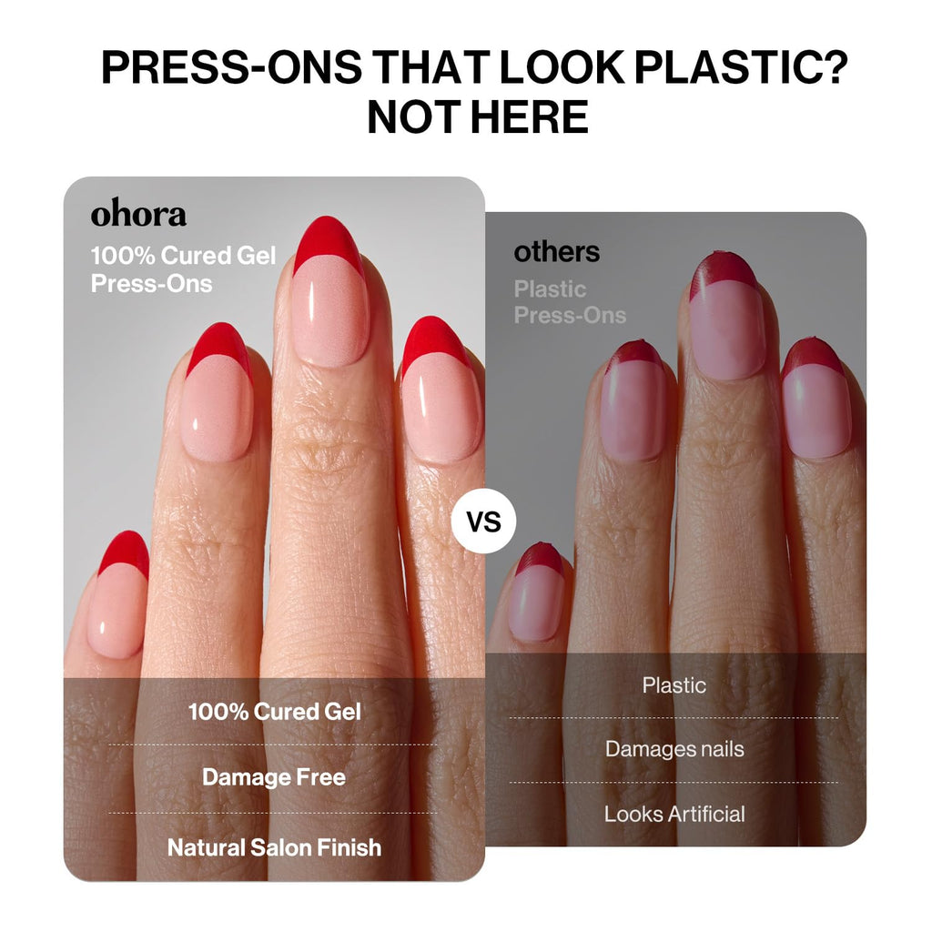 ohora Real Gel Press-On Nails – No UV Lamp, No Glue
