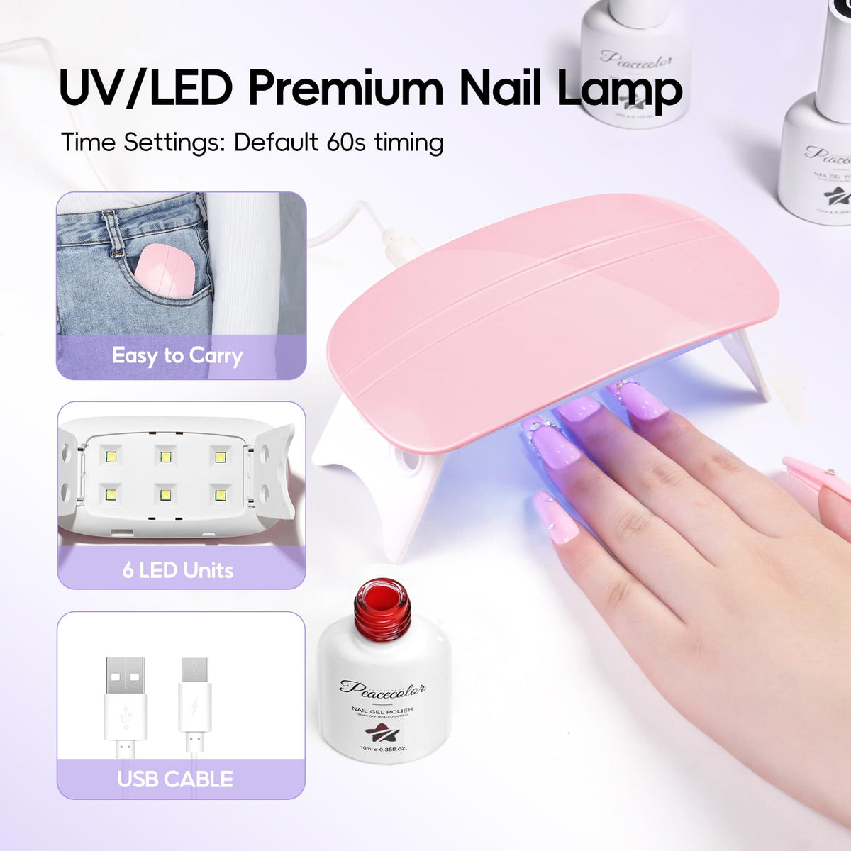 Acrylic Nail Kit for DIY Nail Art, Beginner-Friendly Color Collection