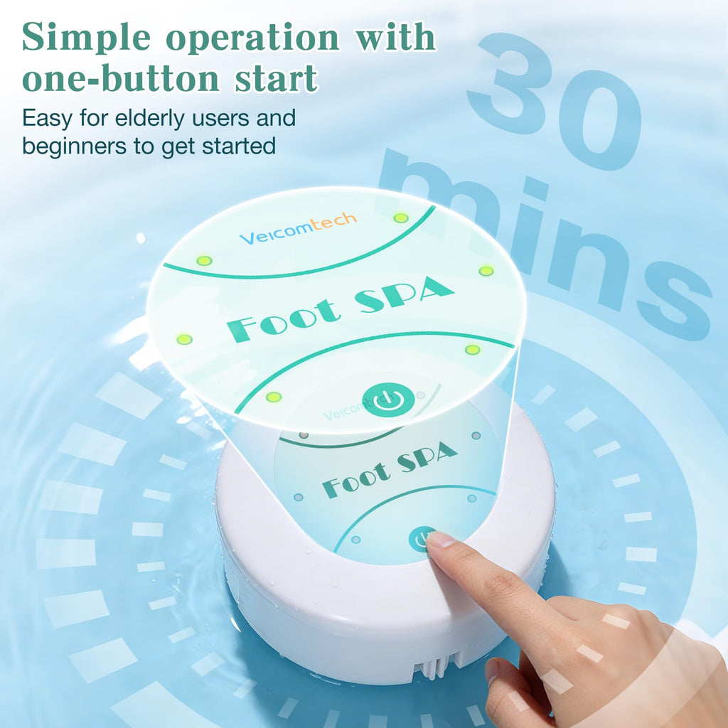 Portable Ionic Detox Foot Bath Machine with 30-Minute Timer