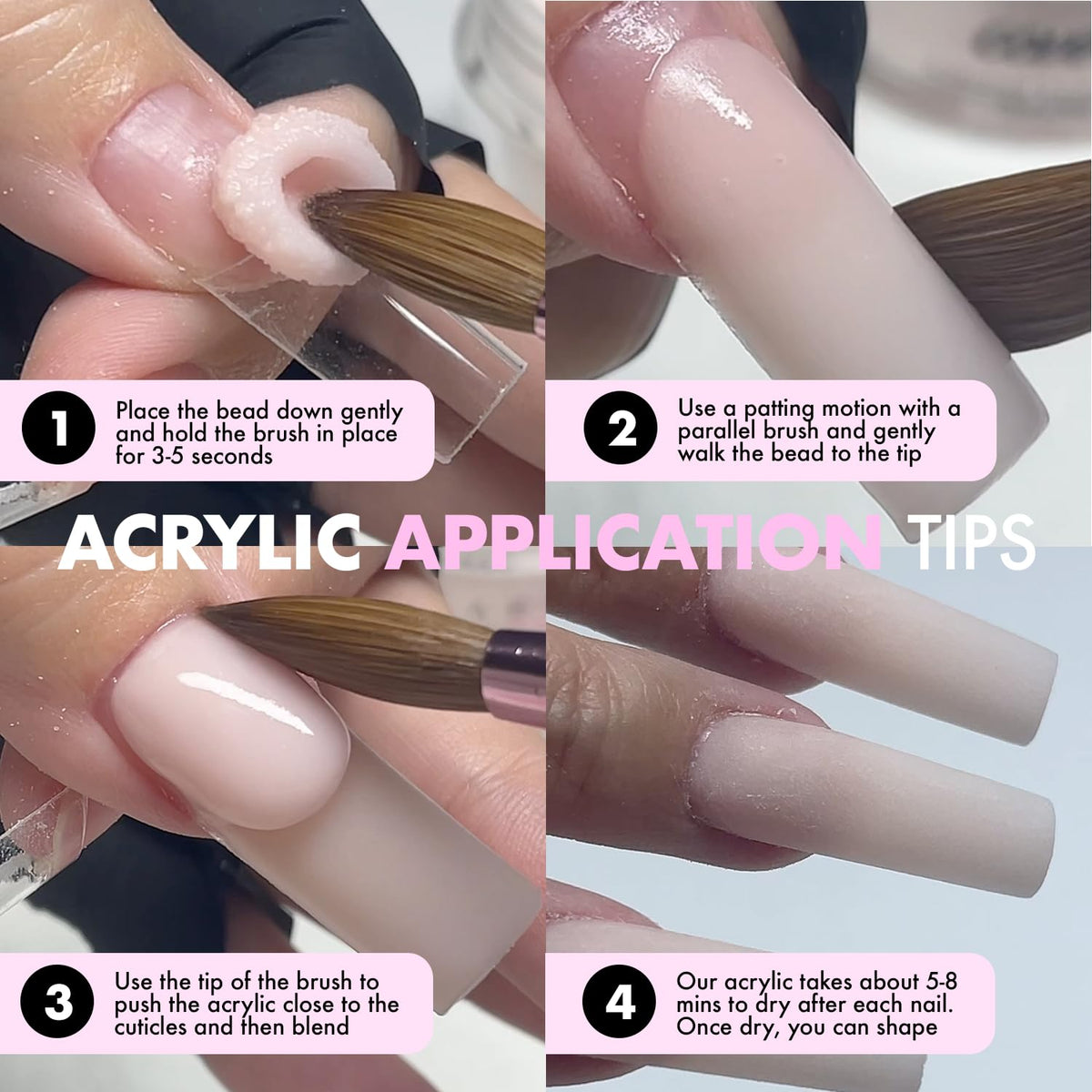 MakarttPro Kolinsky Acrylic Nail Brush – 100% Pure Hair, Anti-Clogging